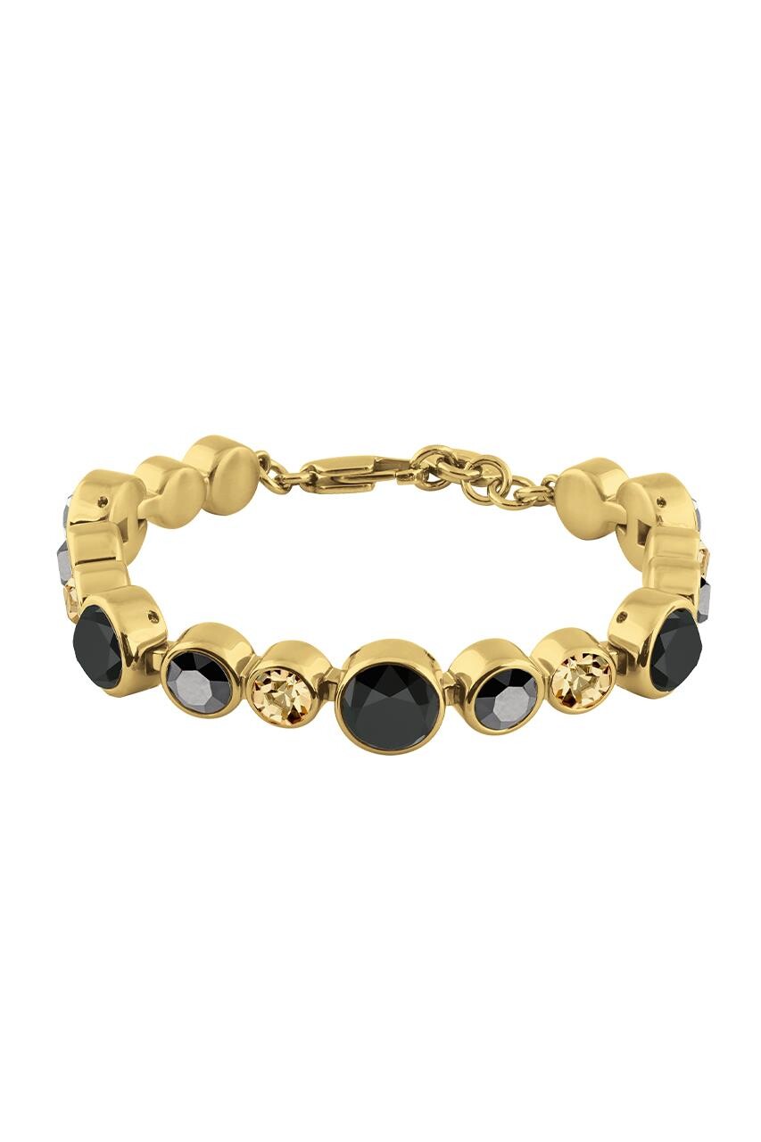 Dyrberg Kern Dyrberg/Kern Calice Bracelet, Color: Gold/Black, Onesize, Women