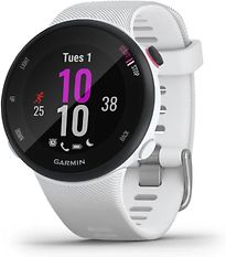 Garmin Forerunner 45S wit met een witte siliconen polsband - refurbished