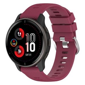 Strap-it Garmin Venu 2 Plus siliconen bandje (wijnrood)