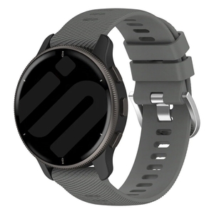 Strap-it Garmin Forerunner 55 siliconen bandje (donkergrijs)