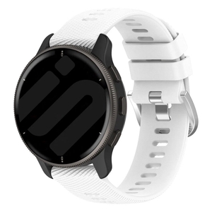 Strap-it Garmin Forerunner 55 siliconen bandje (wit)