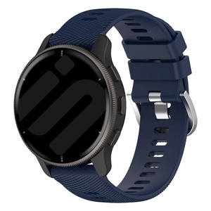 Strap-it Garmin Forerunner 55 siliconen bandje (donkerblauw)