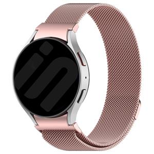 Strap-it Samsung Galaxy Watch 6 44mm 'One push' Milanese band (roze)