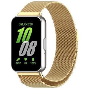 Strap-it Samsung Galaxy Fit 3 Milanese band (goud)