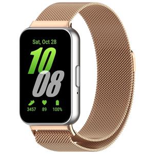 Strap-it Samsung Galaxy Fit 3 Milanese band (rosé goud)