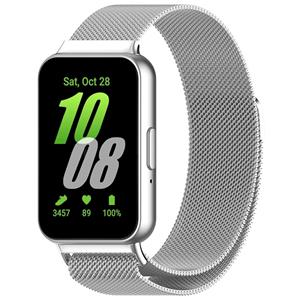 Strap-it Samsung Galaxy Fit 3 Milanese band (zilver)