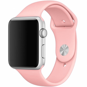 Strap-it Apple Watch silicone band (roze)