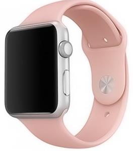 Strap-it Apple Watch silicone band (lichtroze)