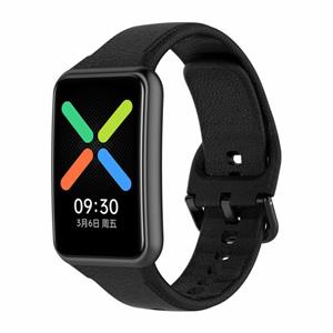 Strap-it Oppo Watch Free siliconen bandje (zwart)