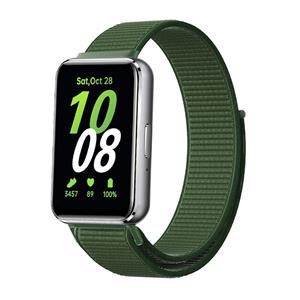 Strap-it Samsung Galaxy Fit 3 nylon bandje (groen)