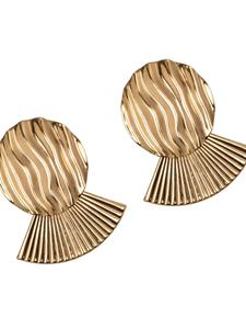 Jennifer Behr Bruna oorbellen met hanger - Goud