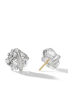 David Yurman Oorbellen met kristal - Zilver