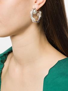 Coup De Coeur soepele oorringen met parel - Zilver