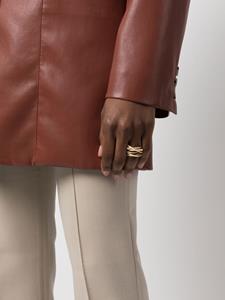Ferragamo Ring verfraaid met kristallen - Goud