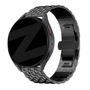 Bandz Huawei Watch 4 (Pro) stalen band 'Dragon' (zwart)