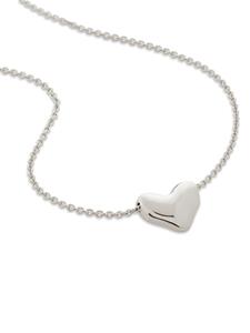 Monica Vinader Halsketting met hart bedel - Zilver