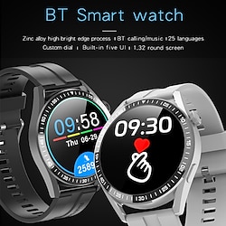Light in the box gt88 smart watch 1,9 inch smartwatch heren dames 24 uur hartslagtemperatuur fitness tracker monitoring