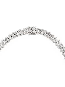Nialaya Jewelry crystal-embellished choker-chain necklace - Zilver