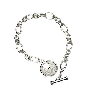 Urnwebshop Schakelarmband Vingerafdruk Bedel Halve Maansluiting