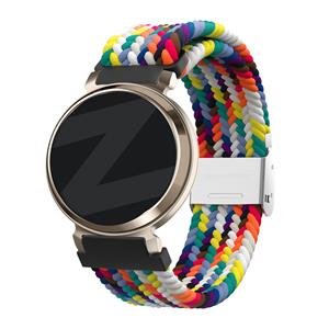 Bandz Garmin Lily 2 gevlochten nylon band (regenboog)