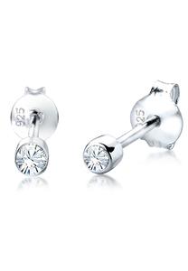 Elli Dames Sprankelend met Kristallen in 925 Sterling Zilver