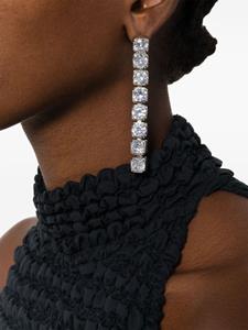 Jil Sander crystal-embellished drop earrings - Zilver