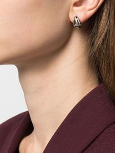 LEMAIRE Gestreepte oorbellen - Zilver