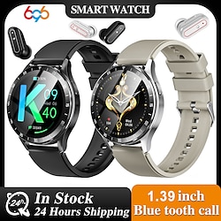 Light in the box 696 SX10 Slimme horloge 1.39 inch(es) Smart horloge Bluetooth Stappenteller Gespreksherinnering Slaaptracker Compatibel met: Android iOS Heren Handsfree bellen Berichtherinnering Stappenteller IP 67