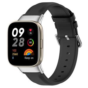 Redmi Watch 3 leren bandje (zwart)