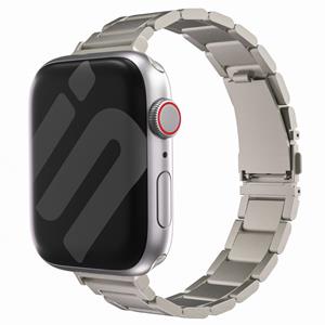 Strap-it Apple Watch luxe 'slim' metalen band (sterrenlicht)