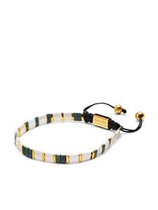 Nialaya Jewelry Armband met kralen en marmer effect - Wit