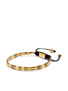 Nialaya Jewelry Armband met kralen en marmer effect - Goud