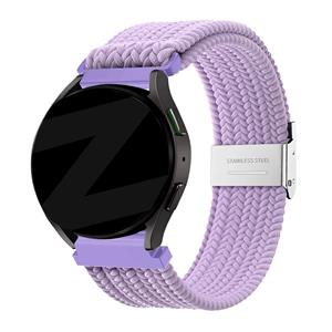 Bandz Huawei Watch GT 3 42mm gevlochten nylon band (lichtpaars)