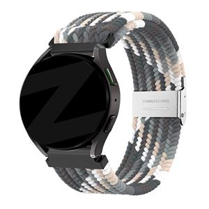 Bandz Amazfit Bip 3 gevlochten nylon band (zwart mix)