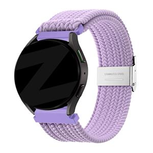 Bandz Amazfit Bip U (Pro) gevlochten nylon band (lichtpaars)