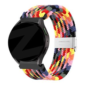 Bandz Amazfit GTS 4 gevlochten nylon band (kleurrijk)