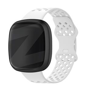 Bandz Fitbit Sense 2 sport band 'Sport Air' (wit)