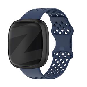 Bandz Fitbit Versa 4 sport band 'Sport Air' (donkerblauw)