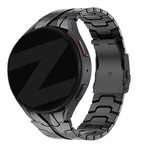 Bandz Samsung Galaxy Watch 6 - 40mm stalen band 'Iron' (zwart)