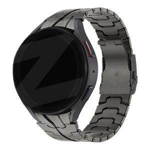 Bandz Samsung Galaxy Watch 4 40mm stalen band 'Iron' (grafiet)