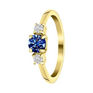 Lucardi Ring Staal - goudkleurig