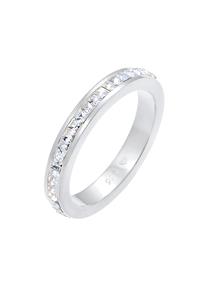 Elli PREMIUM Dames Elegant Basic met Kristallen in 925 Sterling Zilver
