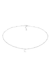 Elli Dames choker bol halvemaan astro in 925 sterling zilver