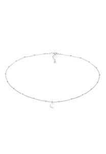 Elli Dames choker bol halvemaan astro in 925 sterling zilver