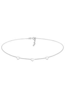 Elli Dames Choker Hart Basic Trend in 925 Sterling Zilver