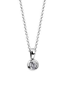 Nenalina Dames Solitaire Hanger Basis met Zirkonia in 925 sterling zilver