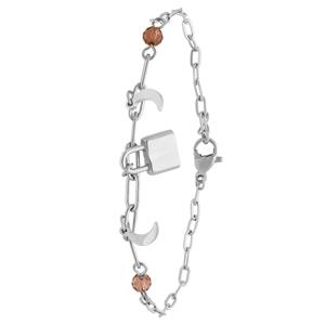 Lucardi Armband Staal 19 cm
