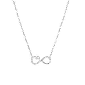 Lucardi Ketting Zilver 42cm -zilverkleurig