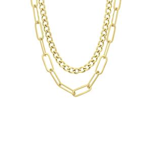 Lucardi Ketting Ariane Staal 47cm