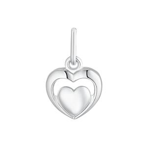 Amor Motief tag Unisex, 375 witgoud | hartje
